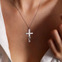 Personalised necklace with cross