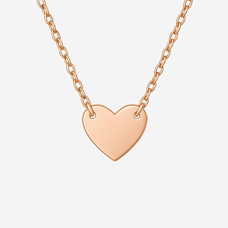Arina - Personalised heart necklace with initial