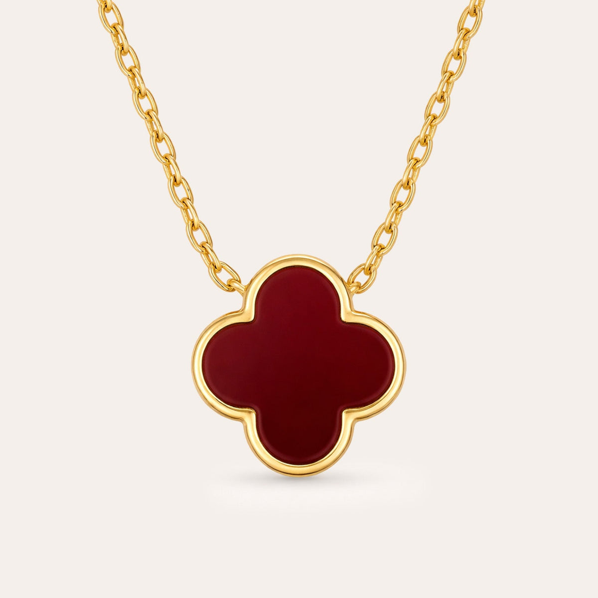 Clover charm necklace