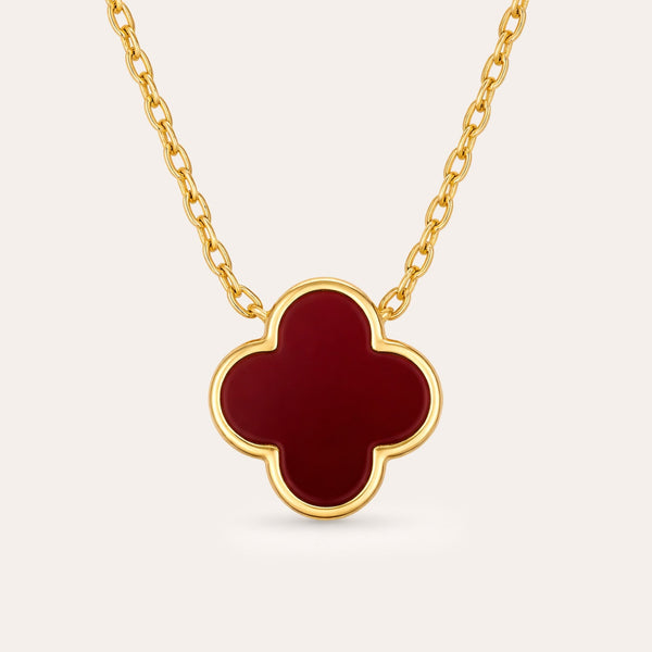 Clover charm necklace