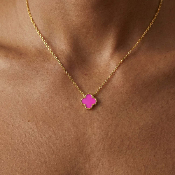 Clover charm necklace