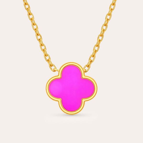 Clover charm necklace