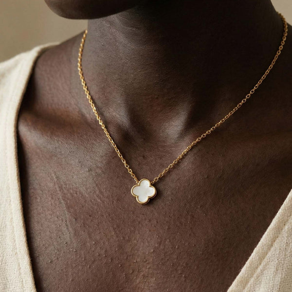 Clover charm necklace