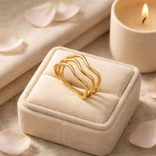 Wave Ring - The Fluid Elegance Band