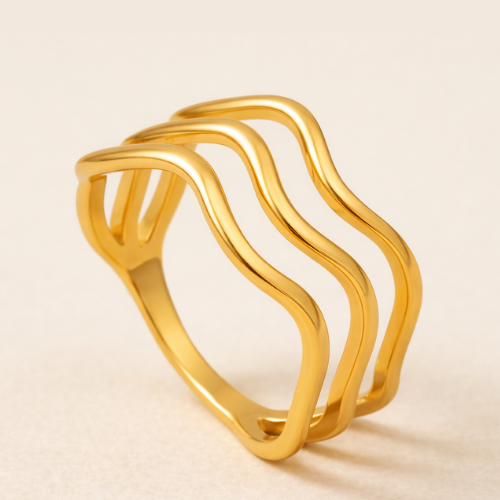 Wave Ring - The Fluid Elegance Band