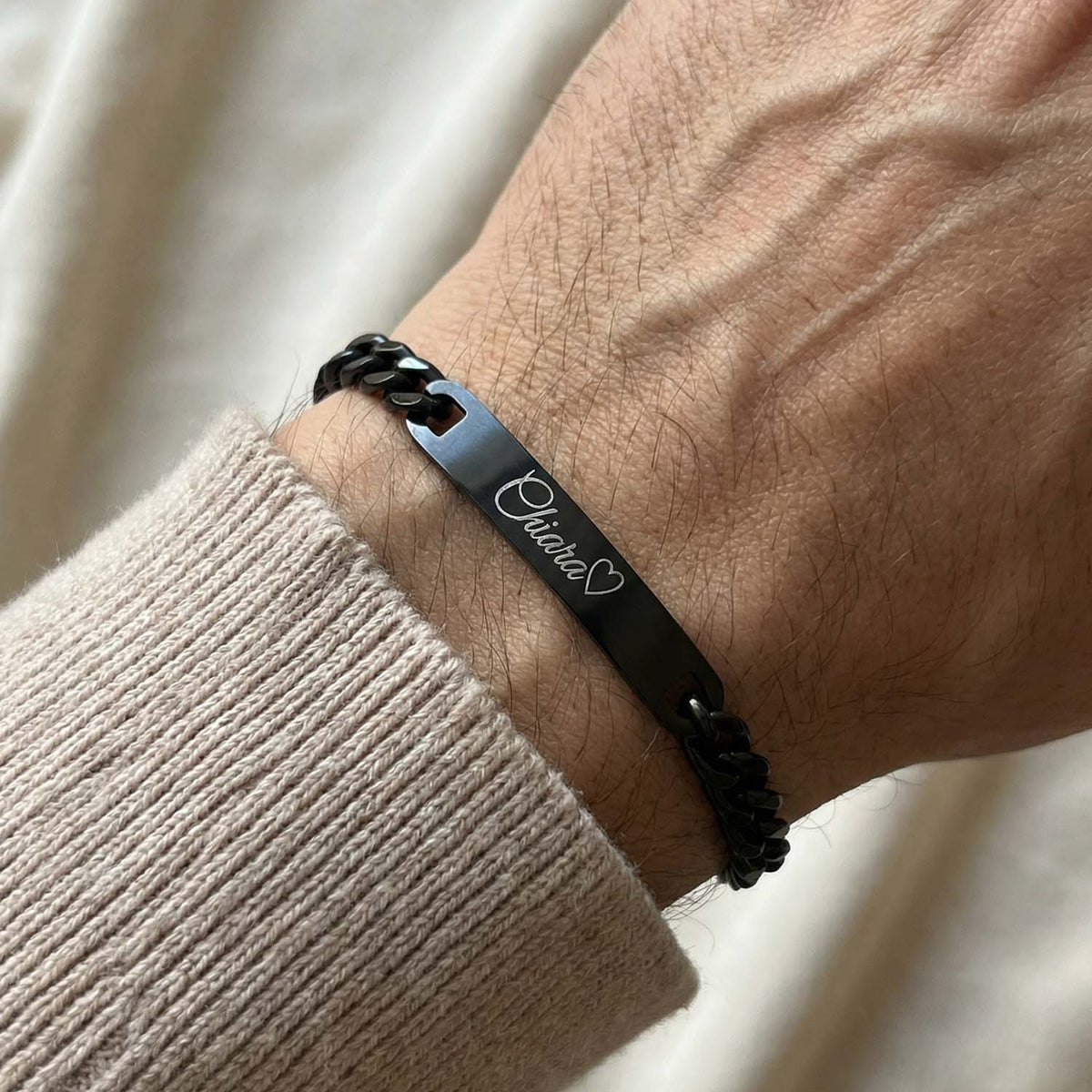 Infinity Chain – ID Partner Cuban bracelet with engraving