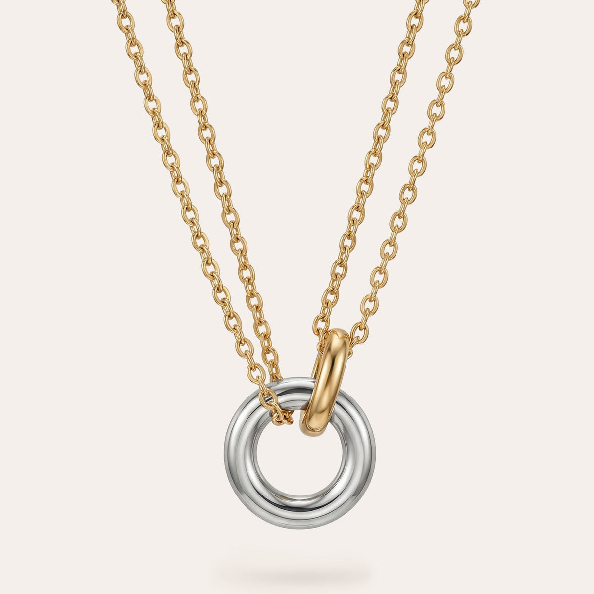 Noemie, Necklace With Ring-Shaped Pendant