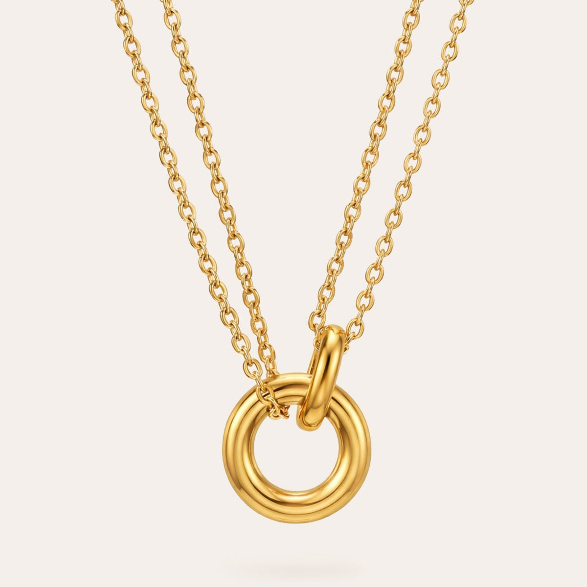 Noemie, Necklace With Ring-Shaped Pendant