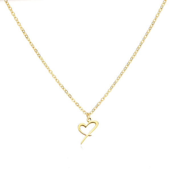 Amorina - heart necklace with personalised letter
