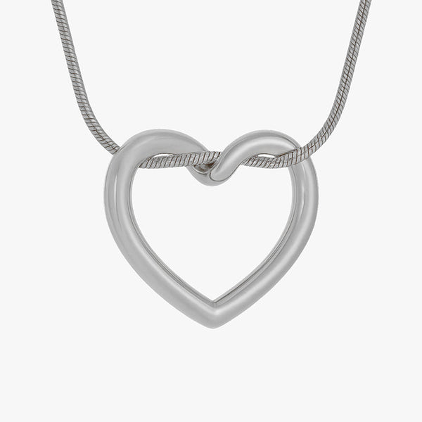 Vea - Necklace with curved heart-shaped pendant